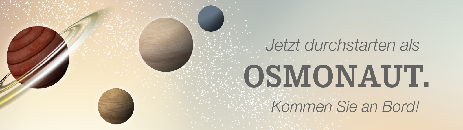 Bewerben Sie sich bei Osmo und werden Sie Osmonaut! Oder besuchen Sie uns auf der Jobmesse.