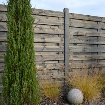 Osmo privacy screen Sumatra in pressure impregnated Pine grey