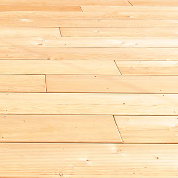 Osmo deck boards made of Siberian Larch wood