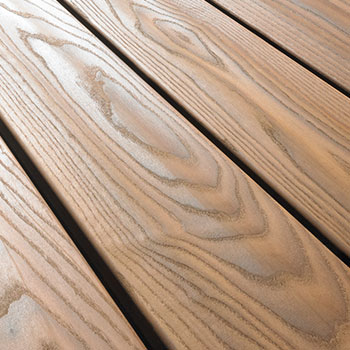 Osmo deck boards made of thermo wood ash