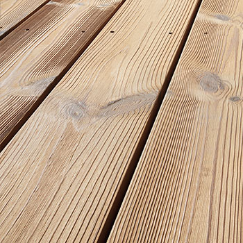 Osmo deck boards made of thermo wood pine