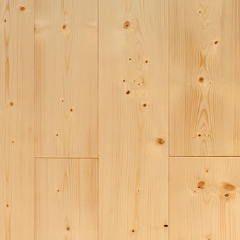 Osmo solid wood Spruce flooring with light bevels and tongue and groove connection